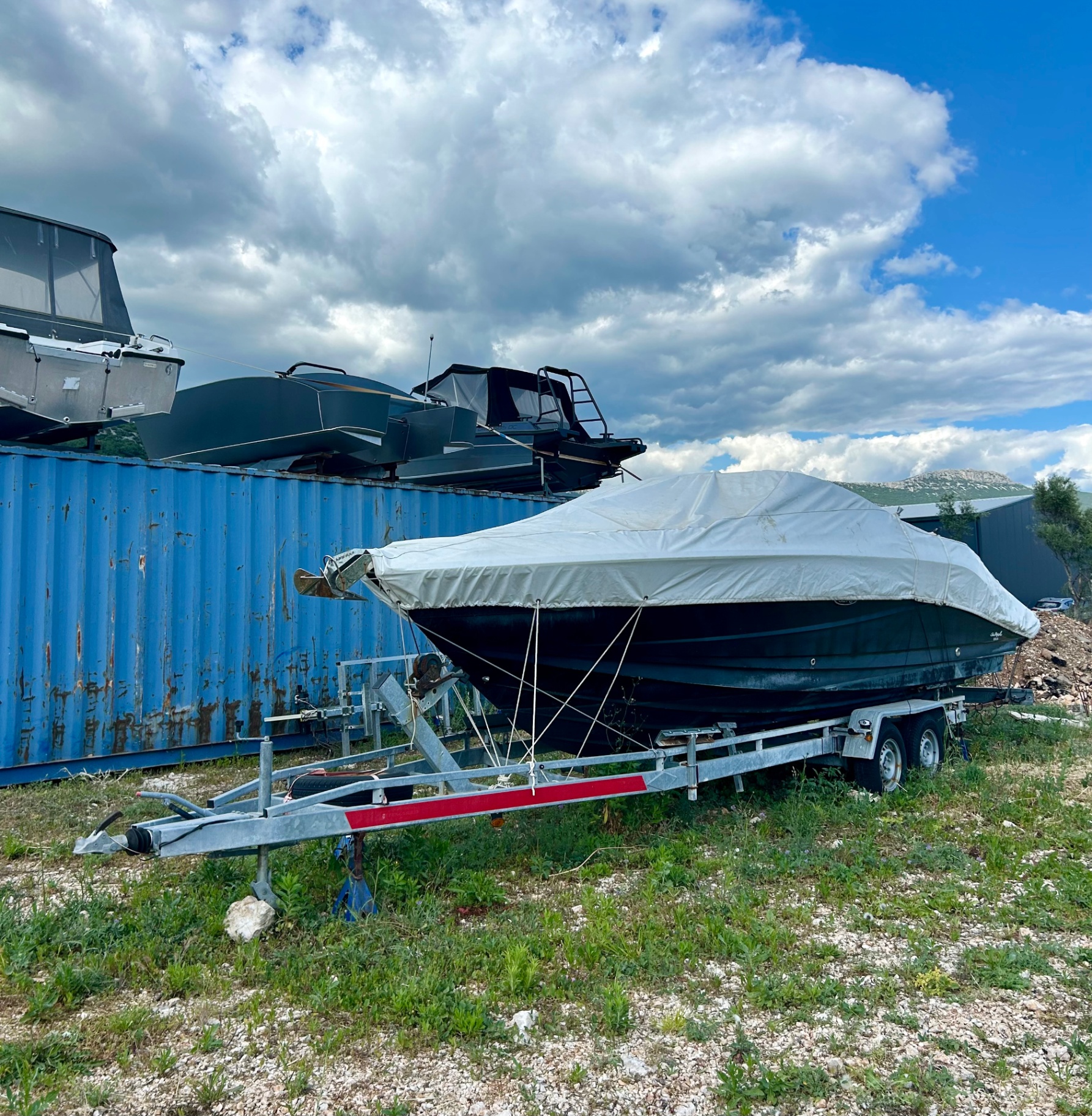 Covered vessel at DryDock Dalmatia